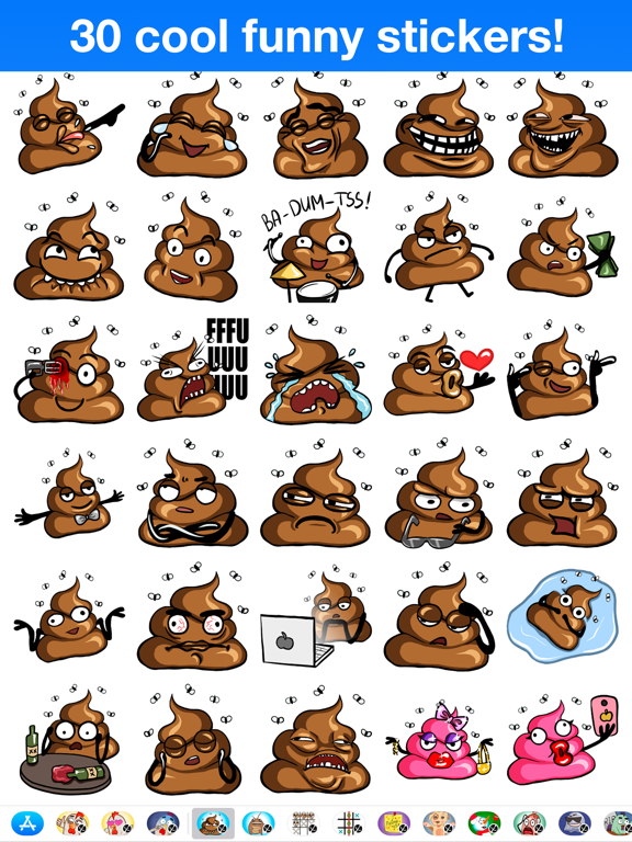 Poop - Cute stickersのおすすめ画像2