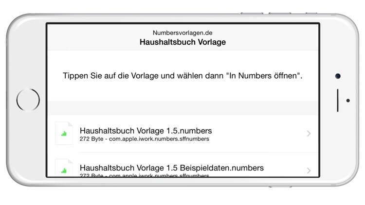 Haushaltsbuch für Numbers