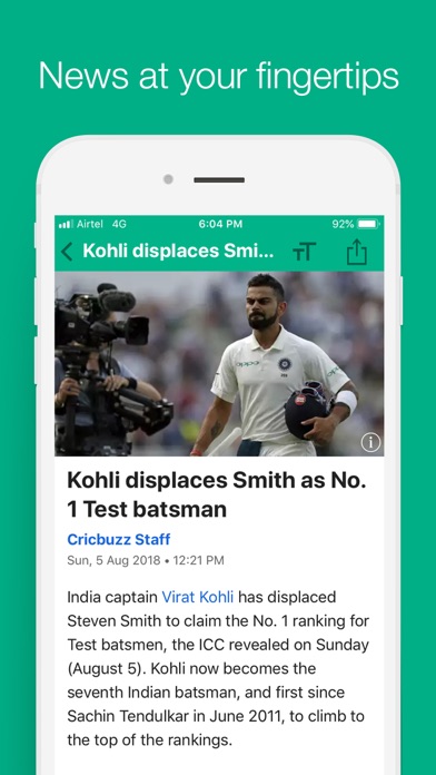 Cricbuzz Cricket Scores News review screenshots