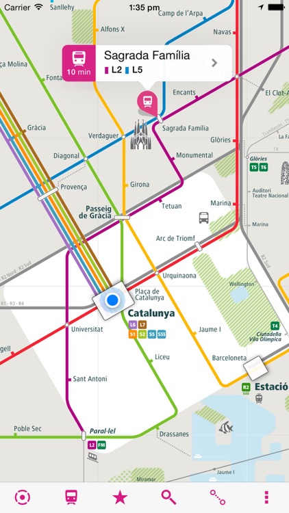 Barcelona Rail Map