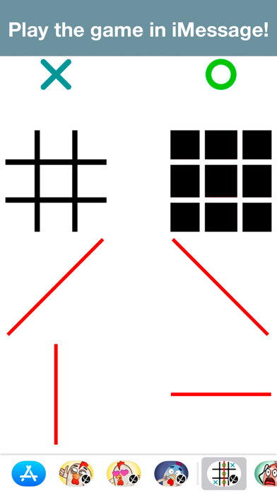 Tic-tac-toe - Game stickersのおすすめ画像2