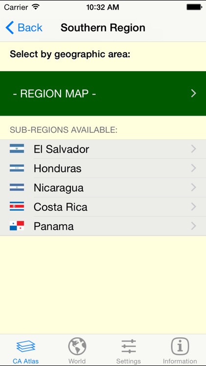 mapQWIK CA - Central America Zoomable Atlas