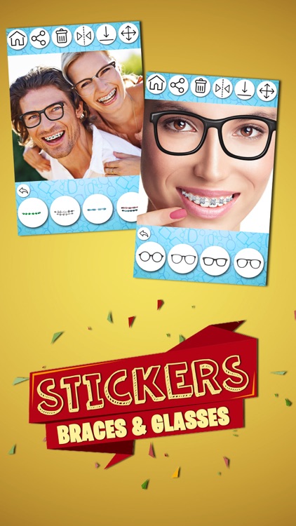 Braces & Nerd Glasses Stickers screenshot-4