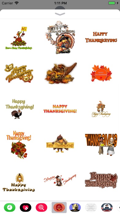 Thanksgiving Day GIF Stickers screenshot 2