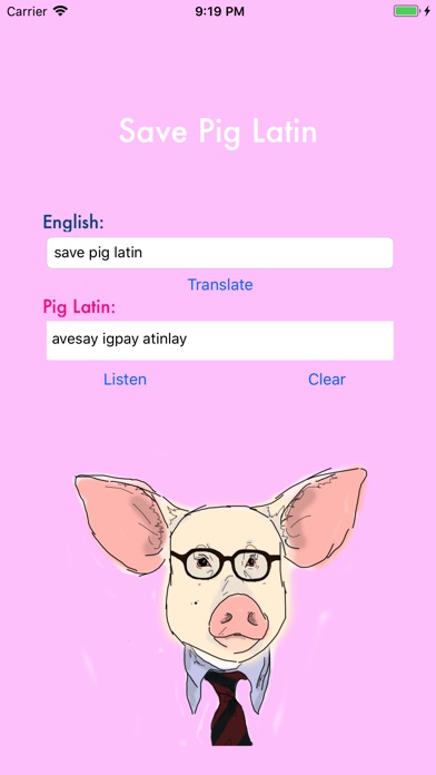 Save Pig Latin screenshot 2