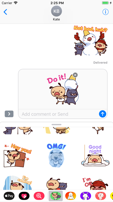 Mooty Funny Emoji Stickers App screenshot 3