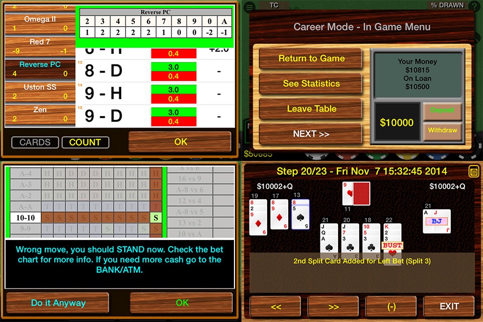 Blackjack 21 Multi-Hand (Pro) screenshot 3