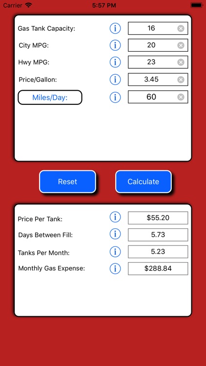 Gas Expense Calculator