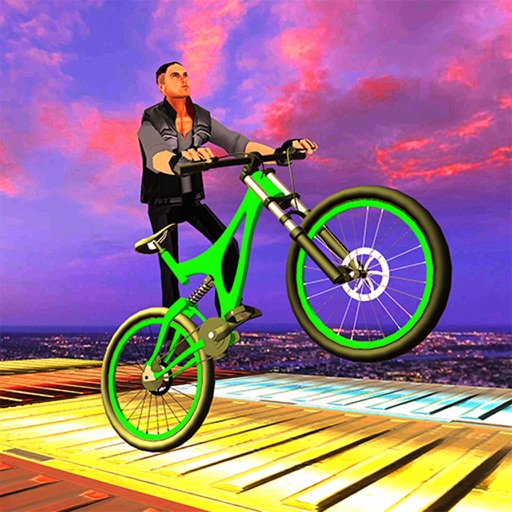 Impossible Bicycle Track Stunt
