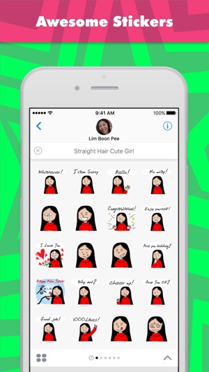 Straight Hair Cute Girl(圖1)-速報App