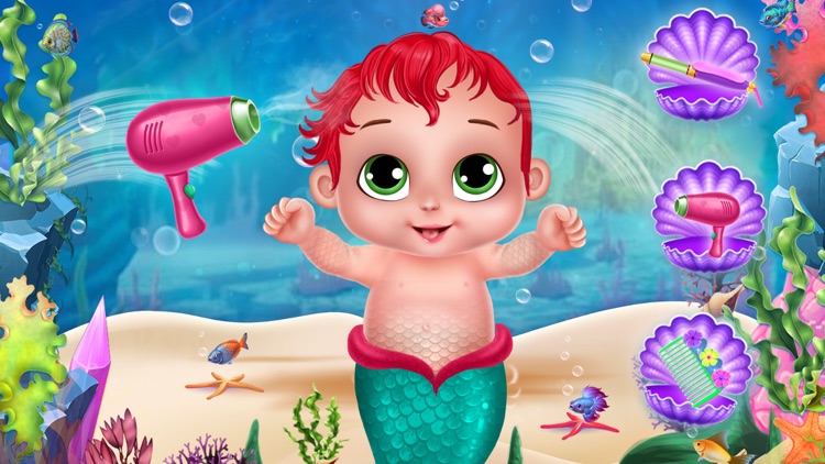Little Mermaid Cute Baby Care screenshot-4