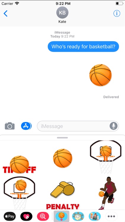 Animated Basketball Stickers