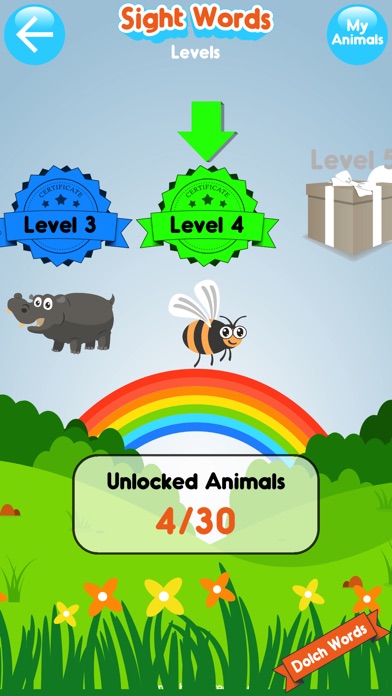 Sight Words Animal Friends screenshot 2