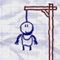 Release the chubby stickmen from their ropes with as few arrows as possible