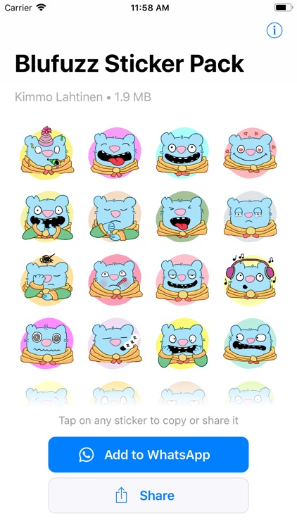 Blufuzz Animated Stickers