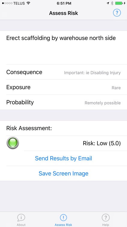 Risk Assessment Calculator