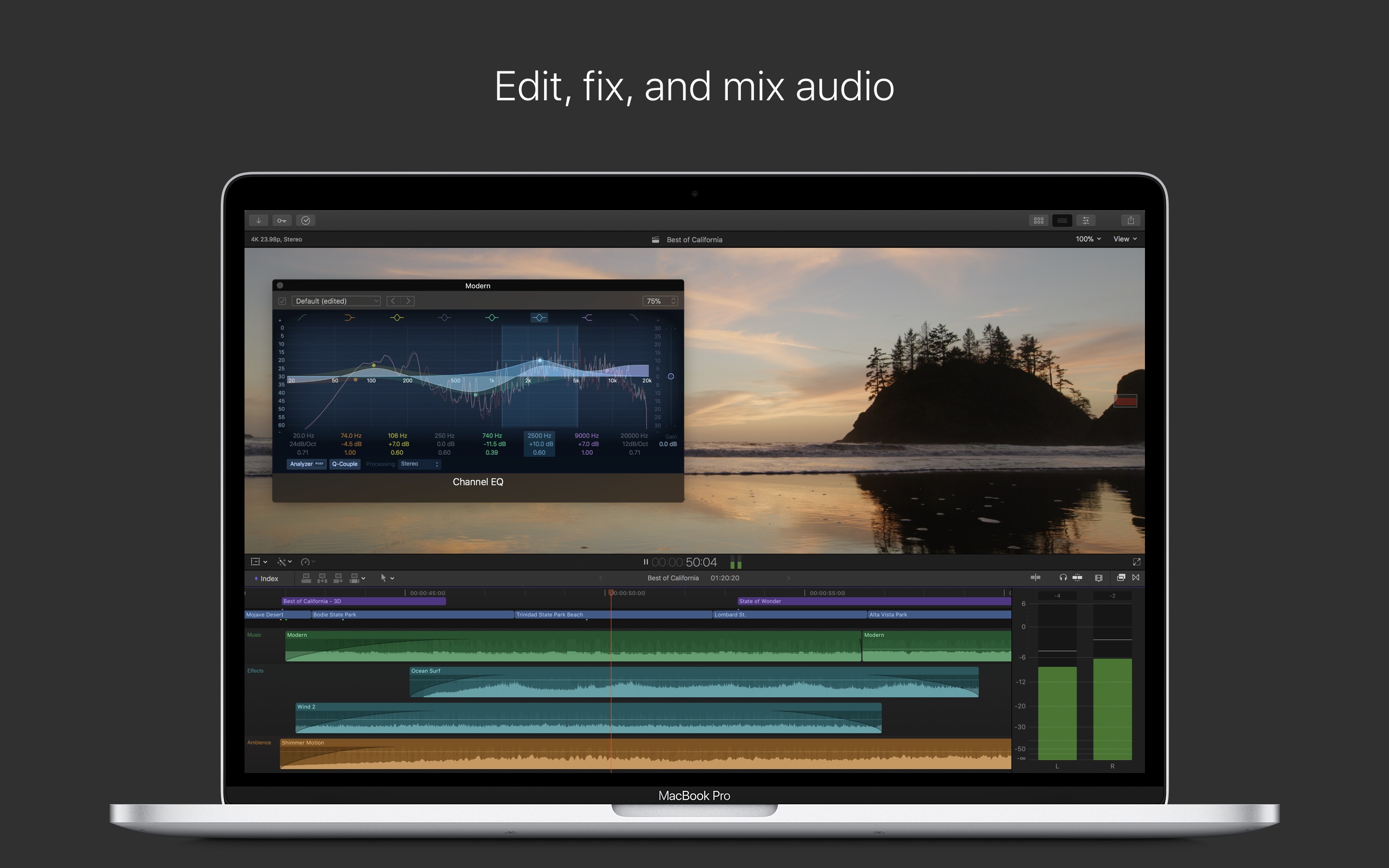 Screenshot do app Final Cut Pro