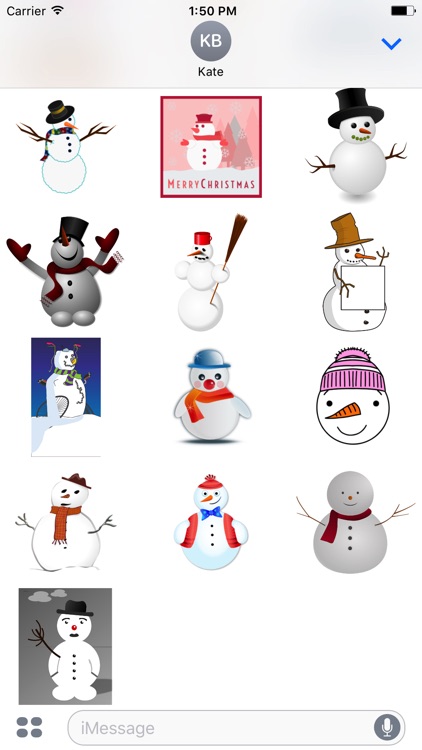 Holiday Snowman Stickers