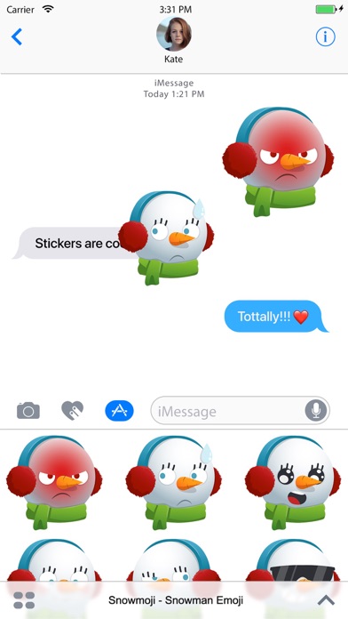 Snowmoji - Snowman Emoji screenshot 2