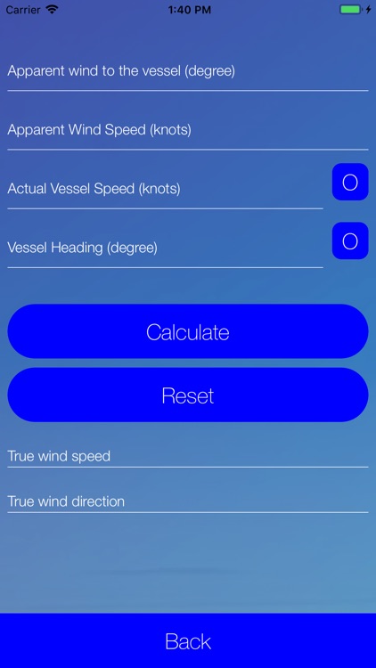 True-Wind Calculator