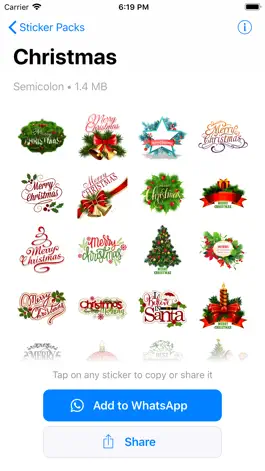 Game screenshot WAStickers Christmas hack