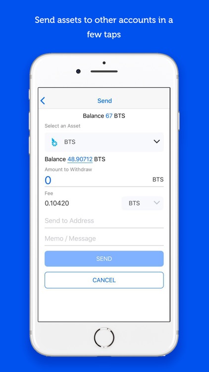 OpenLedger DEX Mobile Wallet