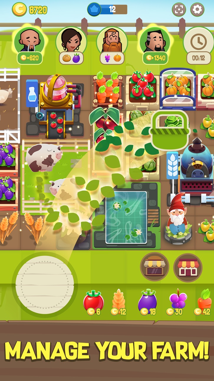 Merge Farm! iOS Mod IPA screenshot 3 - iOS game interface