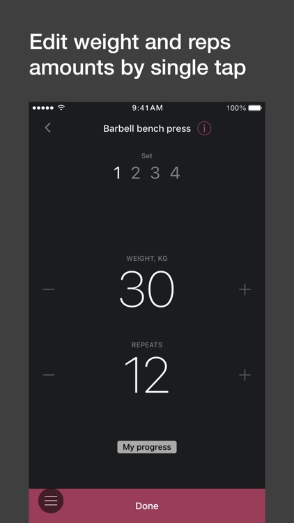 GymJoy - gym log with workouts