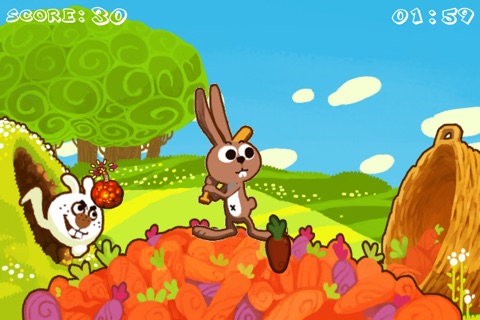 Funny Rabbit And Carrots screenshot 2