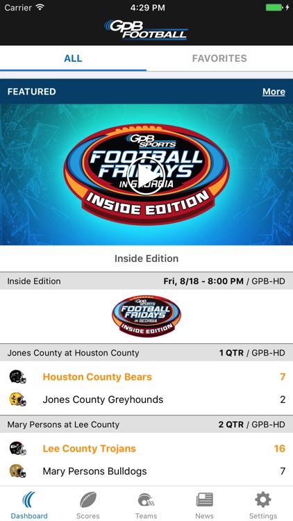 GPB Sports: Football