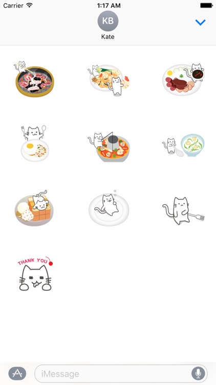 Food n Drink With Cat Sticker