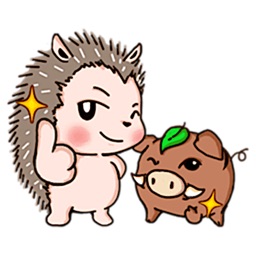 Hedgehog And Wild Hog Sticker