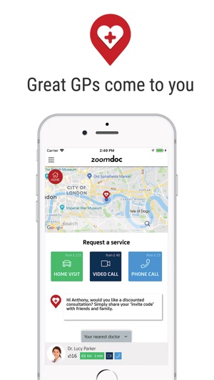 ZoomDoc - Great GPs, Instantly