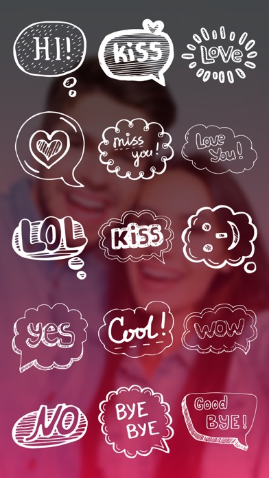 Doodles Text Chat Sticker Pack screenshot 3