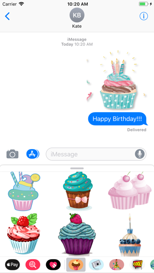 Cupcake Birthday Stickers(圖3)-速報App