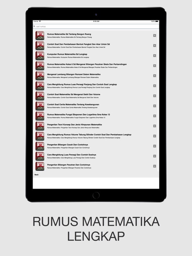 Rumus Matematika On The App Store