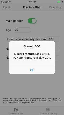 Game screenshot Hip Fracture Risk Calculator apk