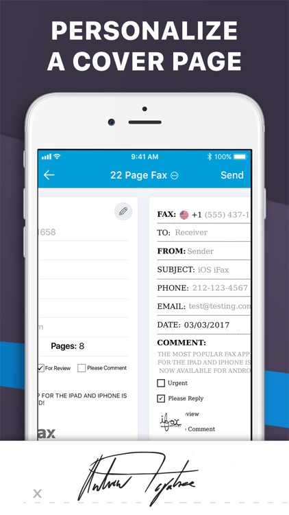 iFax fax app: Fax from iPhone screenshot-5