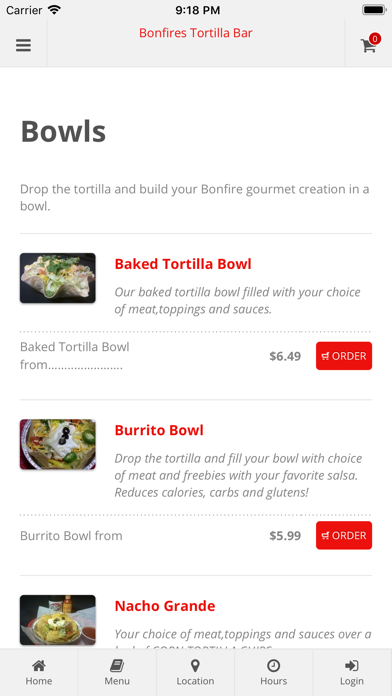 How to cancel & delete Bonfires Tortilla Bar from iphone & ipad 3