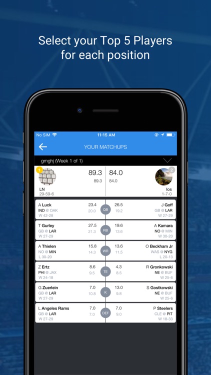 Sports Gamet Fantasy Football