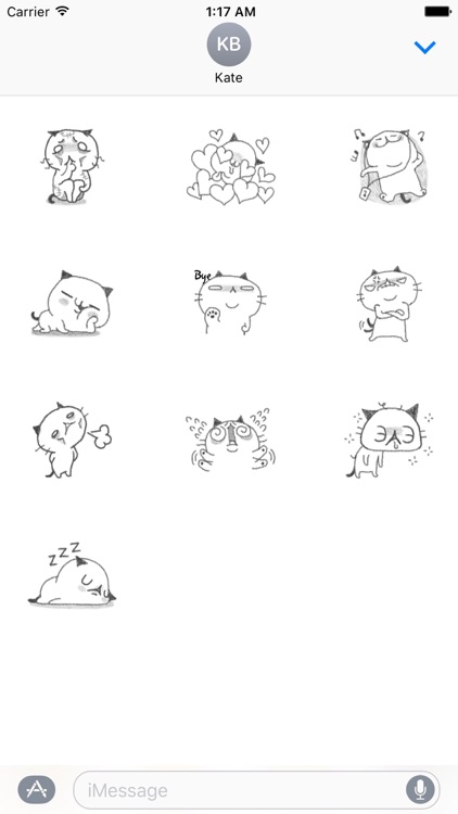 Pencil Cute Cat Sticker