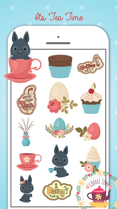 Tea Party Stickers Pack screenshot 2