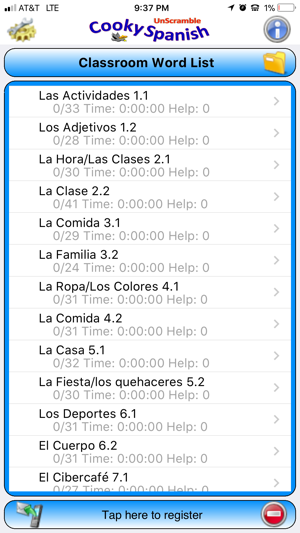 Cooky Spanish Unscramble(圖1)-速報App