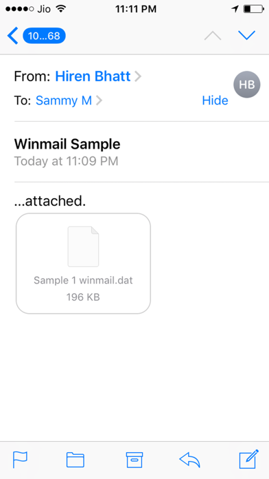 Winmail File Viewer Screenshot 1