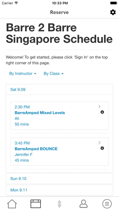 Barre 2 Barre Singapore screenshot 2