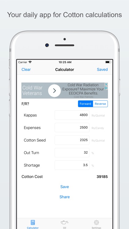 Cotton Calculator