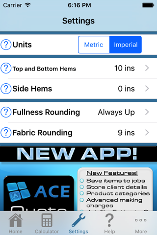 ACE Fabric Calculator screenshot 4