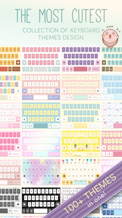 Pastel Keyboard Themes Color screenshot-4