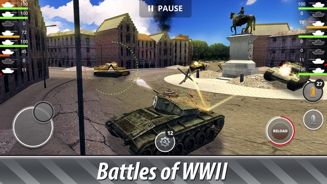 Tank Battles 3D: WWII Warfare(圖3)-速報App