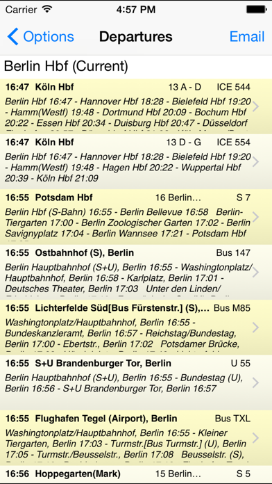 iRail European Rail Timetables Screenshot 1